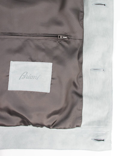 Brioni Jacket In Aqua
