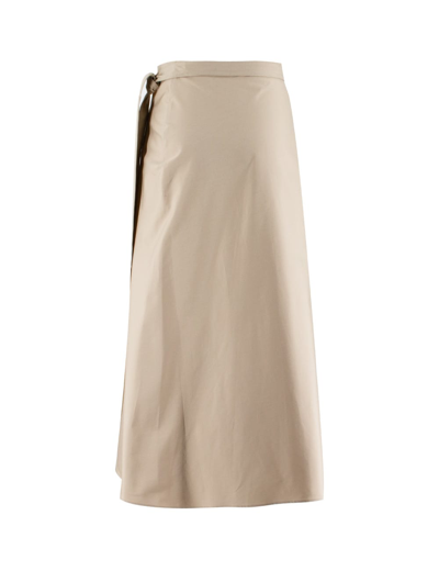 Shop Aspesi Skirt In Beige/beige