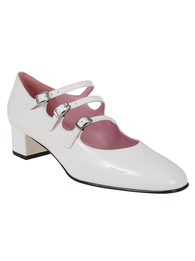 Shop Carel Kina Patent Leather In White Patent Leather