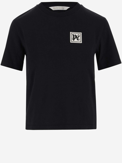 Shop Palm Angels Ski Club T-shirt In Black