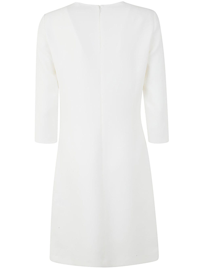 Shop N°21 Three Quarter Sleeve Mini Dress In Cream