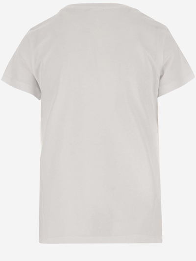 Shop Pinko Cotton T-shirt With Logo In White