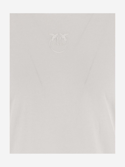 Shop Pinko Cotton T-shirt With Logo In White