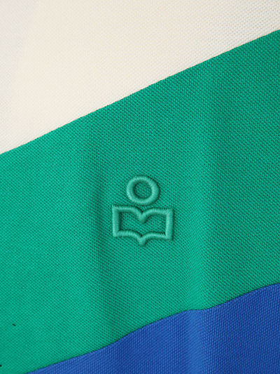 Shop Isabel Marant Anton Plastron Polo In Ed Emerald