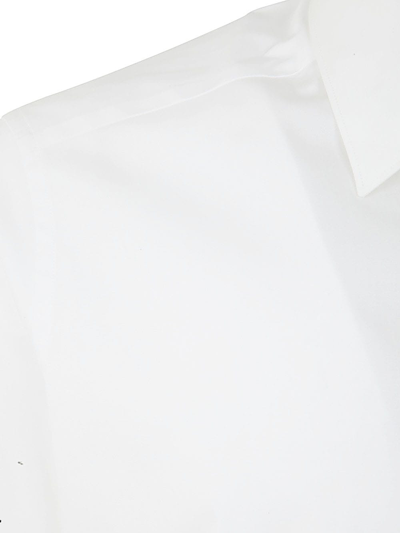Shop Zegna Stretch Cotton Shirt In White