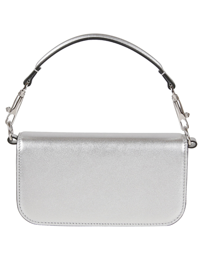 Shop Valentino Small Shoulder Bag Loco` In Silver