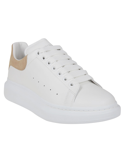 Shop Alexander Mcqueen Sneaker Oversize In White Safari
