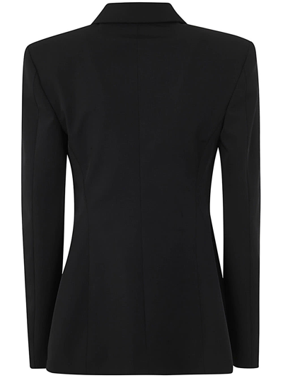 Shop Blumarine 2b075a Single Breasted Jacket In Black
