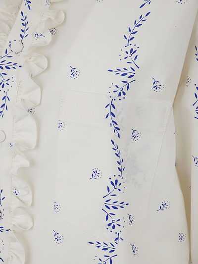 Shop Philosophy Di Lorenzo Serafini Printed Mini Dress In Fantasy White