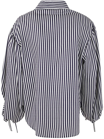 Shop Mantù Shirt In White Blue