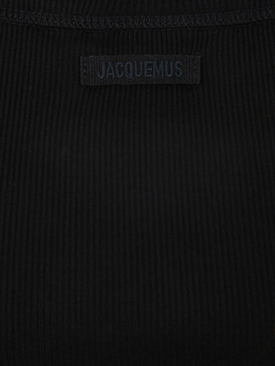Shop Jacquemus Le Debardeur Gros Grain In Black