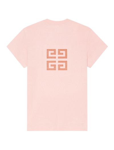 Shop Givenchy Fitted Short Sleeve T-shirt In Blush Pink