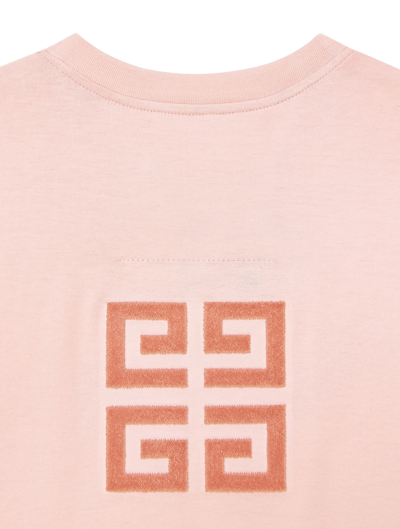 Shop Givenchy Fitted Short Sleeve T-shirt In Blush Pink
