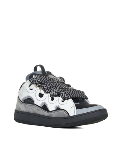 Shop Lanvin Sneakers In White/anthracite
