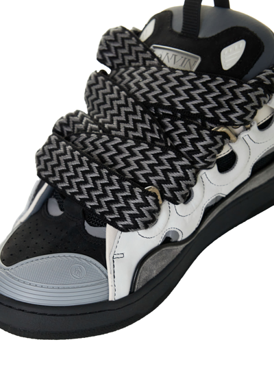 Shop Lanvin Sneakers In White/anthracite