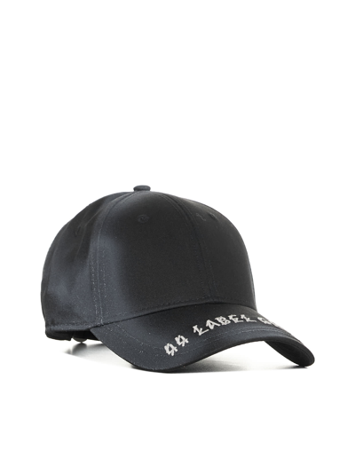 Shop 44 Label Group Hat In Black+44lg Dirty White Emb