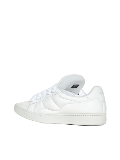 Shop Lanvin Sneakers In White/white