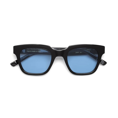 Shop Retrosuperfuture Giusto Azure Black Sunglasses In Nero