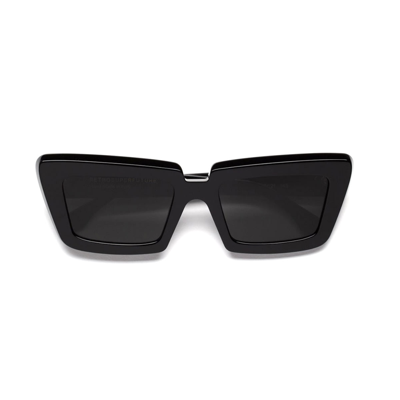 Shop Retrosuperfuture Coccodrillo Black Sunglasses In Nero