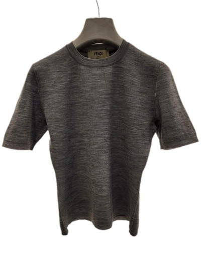 Shop Fendi Knitwear In Gray