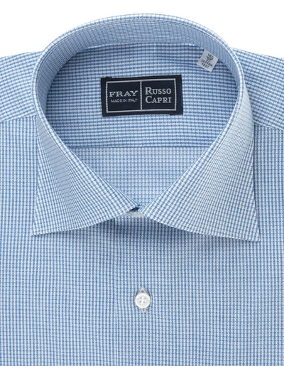 Shop Fray Regular Fit Shirt In Light Linen In Blue