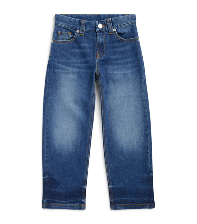 Shop Jacquemus L'enfant Faded Jeans (4-12 Years) In Blue