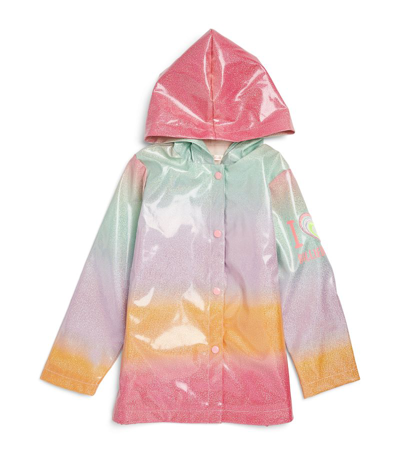 Shop Billieblush Striped Raincoat (2-12 Years) In Multi