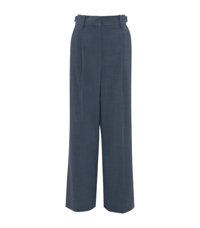 Shop Jw Anderson High-waist Palazzo Trousers In Blue