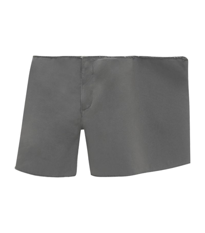 Shop Jw Anderson Side Panel Shorts In Grey