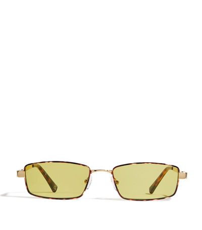 Shop Le Specs Bizarro Sunglasses In Gold