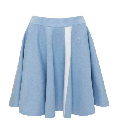 Shop Jw Anderson A-line Mini Skirt In Blue