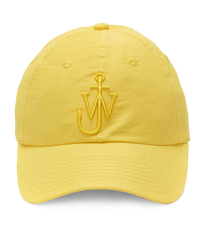 Shop Jw Anderson Anchor Logo Baseball Cap In Yellow