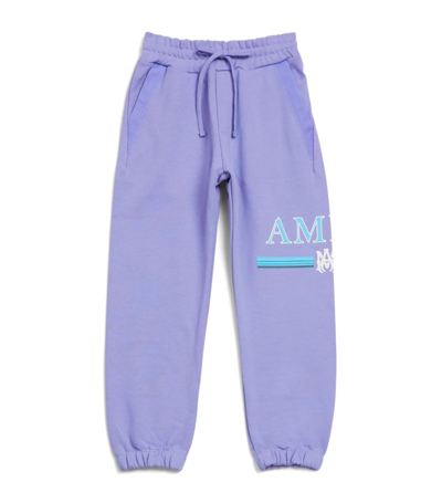 Shop Amiri Kids Logo Sweatpants (4-12 Years) In Purple