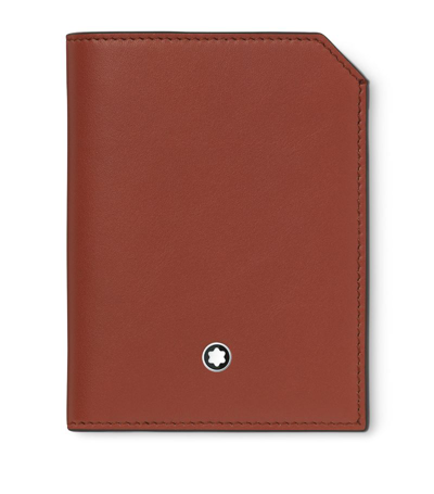Shop Montblanc Mini Leather Meisterstück Selection Soft Wallet In Brown