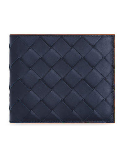 Shop Bottega Veneta Leather Intrecciato Bifold Wallet In Multi
