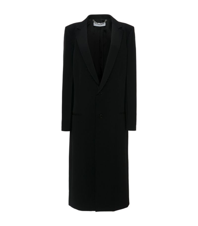 Shop Jw Anderson Wool-blend Oversized Overcoat In Black