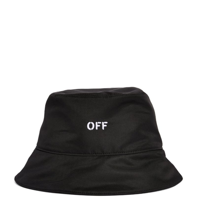 Shop Off-white Bookish Bucket Hat In Navy