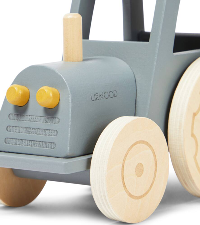 Shop Liewood Baby Clement Wooden Toy In Blue