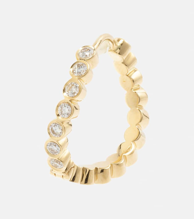 Sophie Bille Brahe Courant 18kt Gold Single Earring With Diamonds In Gold