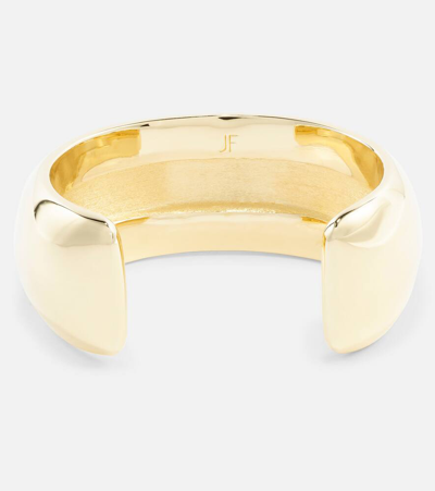 Shop Jennifer Fisher Globe Small 10kt Gold-plated Cuff Bracelet