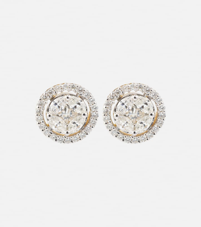 Stone And Strand 10kt Gold Earrings With Diamonds In Gold