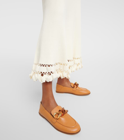 Shop See By Chloé Leather Loafers In Brown