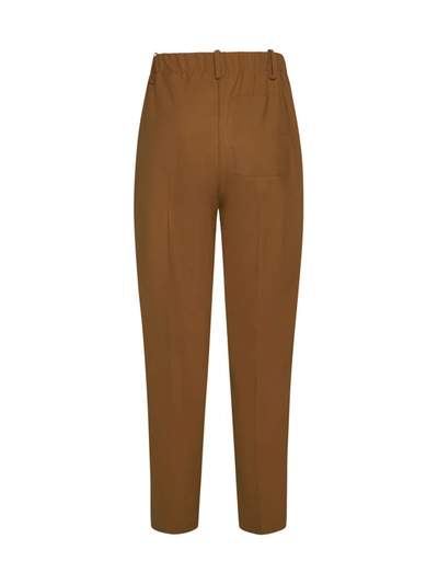 Shop Alysi Trousers In Brown