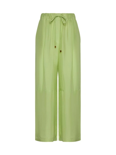 Shop Alysi Trousers In Pistacchio