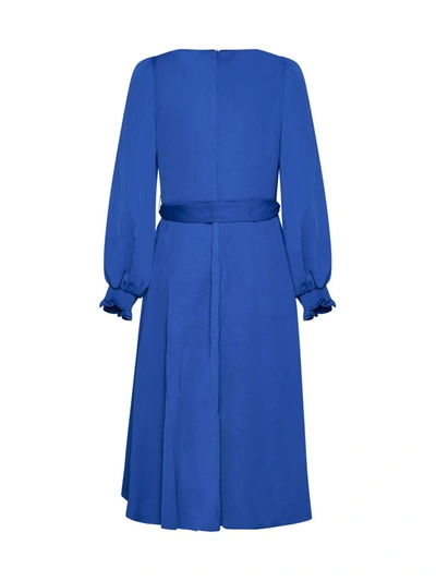 Shop Dkny Dresses In Blue Sapphire