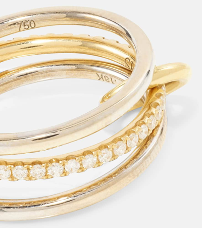 Spinelli Kilcollin Sonny 18kt Gold And White Gold Ring With Diamonds In Metallic