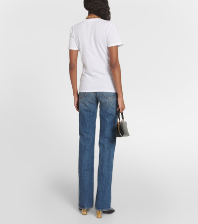 Shop Nili Lotan Mariela Cotton Jersey T-shirt In White