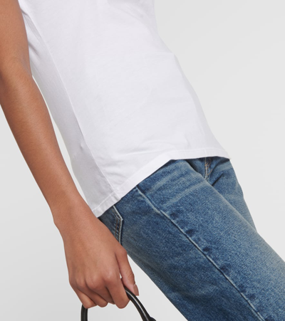 Nili Lotan Corienne Cotton-jersey T-shirt In White