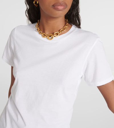 Nili Lotan Corienne Cotton-jersey T-shirt In White