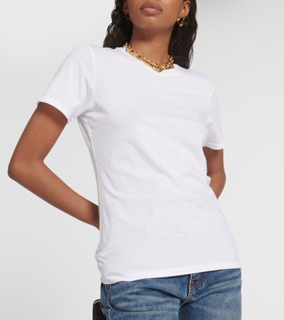 Nili Lotan Corienne Cotton-jersey T-shirt In White